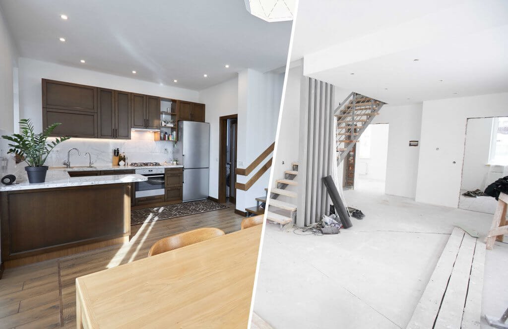 post construction before and after